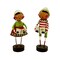Lori Mitchell Christmas Collection: Curbie & Coco Come A Caroling Figurine, Set of 2
